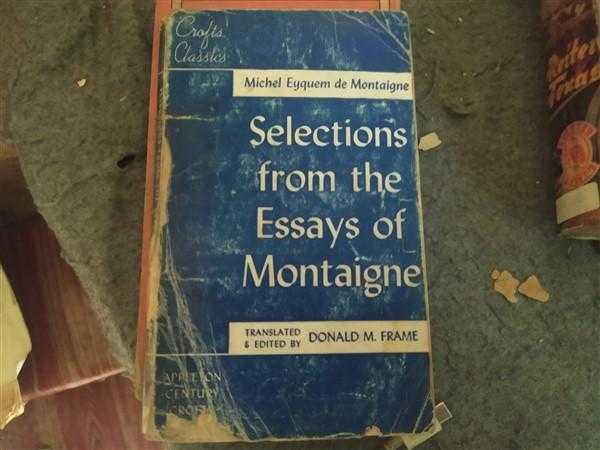 Selections from the Essays of Montaigne