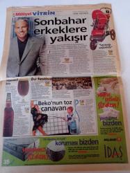 Milliyet Vitrin Gazetesi - 25 Ağustos 2001 - Sayı 248 - Skechers Türkiye'ye Geliyor - Beko'nun Toz Canavarı - Hiperaktif Bira Troy Dark- Manken Hatice Şendil Fotoğrafı - Hayalet Çamaşırlar