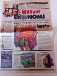Milliyet Ekonomi Gazetesi - 15 Nisan 2001 - Sayı 22 - Kemal Derviş Programı'nın Tam Metni 14 Nisan Kararları - IMF Kendini Halka Sevdirecek - Krize Direnen Hisseler - Önce Sörfçünü Seç