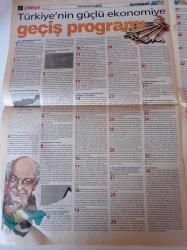 Milliyet Ekonomi Gazetesi - 15 Nisan 2001 - Sayı 22 - Kemal Derviş Programı'nın Tam Metni 14 Nisan Kararları - IMF Kendini Halka Sevdirecek - Krize Direnen Hisseler - Önce Sörfçünü Seç