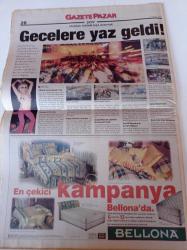Milliyet Gazete Pazar - 30 Mayıs 1999 - Sayı 121 - Şeytan Tüyü Var Demet Şener Fotoğrafı - Sinan Çetin'in Son Filmi - Tarkan'a Yazık Mı - Kulüplere Yaz Geldi