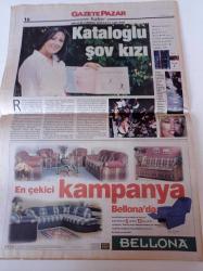 Milliyet Gazete Pazar - 13 Haziran 1999 - Sayı 123 - Meltem Cumbul Fotoğrafı - Müslüm Gürses - Ciguli - Salman Rusdi - Röntgenciliğin Sınırı Yok - Nilüfer Açıkalın - Peker Açıkalın