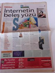 Milliyet Gazete Pazar - 18 Temmuz 1999 -  Sayı 128 - Didem Uzel Fotoğrafı - Topuklu Futbol - Genç Avrupa Bize Bakıyor - Denizde By Night