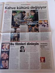 Milliyet Cumartesi Gazetesi - 7 Nisan 2001 - Kahveler Çeşitlendi- Nükhet Duru Fotoğrafı - Yamyam Doktor Hannibal Lecter Dönüşü - Köpek Okulları