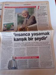 Milliyet Pazar Gazetesi - 6 Mayıs 2001- Erdal İnönü Fotoğrafı - Politikada İkinci Bahar Mı - Berna Laçin'in İstanbul'u - Manevi Evlatlar Hayırlı Çıktı - Julia Roberts - Fransa Cumhurbaşkanı François Mitterand
