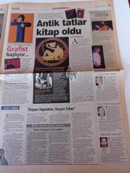 Milliyet Pazar Gazetesi - 6 Mayıs 2001- Erdal İnönü Fotoğrafı - Politikada İkinci Bahar Mı - Berna Laçin'in İstanbul'u - Manevi Evlatlar Hayırlı Çıktı - Julia Roberts - Fransa Cumhurbaşkanı François Mitterand
