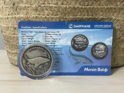 2021 - Mersin Balığı Sertifikalı Gümüş Hatıra Para - Çil