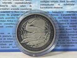 2021 - Mersin Balığı Sertifikalı Gümüş Hatıra Para - Çil