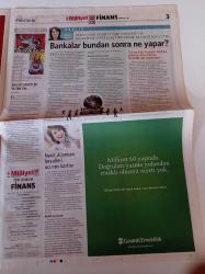 Milliyet Finans Gazetesi - 31 Mayıs 2010 - Garanti Bankası Yönetim Kurulu Başkanı Ferit Şahenk - Paranın Ucundaki Hilal - Ressam Elif Urss- İş Bankası Genel Müdürü Ersin Özince - Piraye Antika