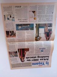 Milliyet İş Yaşamı Ve İnsan Kaynakları Gazetesi - 10 Eylül 2000 - İnadına Evlilik - Londra Menkul Kıymetler Borsası Başkanı Don Cruickhank Fotoğrafı - Topkapı Palace Otel - Arkas 2001'de Holding Olacak