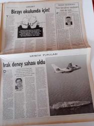 Milliyet Pazar Gazetesi - 8 Şubat 1998 - Sayı 64 - Metin Göktepe Fotoğrafı - Harun Kolçak - Mesut Yılmaz - Deniz Baykal - 14 Şubat Sevgililer Günü - Erol Atar - Taha Akyol