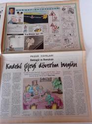 Milliyet Pazar Gazetesi - 8 Şubat 1998 - Sayı 64 - Metin Göktepe Fotoğrafı - Harun Kolçak - Mesut Yılmaz - Deniz Baykal - 14 Şubat Sevgililer Günü - Erol Atar - Taha Akyol