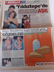 Milliyet 2000 Gazetesi -20 Temmuz 2000 - İllegal Mangal - Son Bomba Yapay Kornea - Ankara'da Beyzbol Ligi - Özge Özberk Ve Ozan Güven Arkadaşlığı Aşka Dönüştü - Berhan Şimşek - En Renkli Grup Pasaport