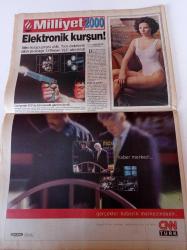 Milliyet 2000 Gazetesi -20 Temmuz 2000 - İllegal Mangal - Son Bomba Yapay Kornea - Ankara'da Beyzbol Ligi - Özge Özberk Ve Ozan Güven Arkadaşlığı Aşka Dönüştü - Berhan Şimşek - En Renkli Grup Pasaport