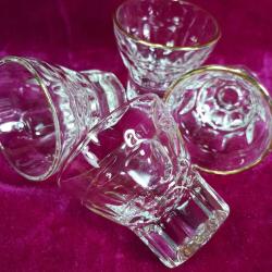 VINTAGE AVRUPA 4 ADET 2 cl SHOT GLASS KÜÇÜK BARDAK