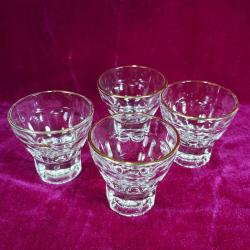 VINTAGE AVRUPA 4 ADET 2 cl SHOT GLASS KÜÇÜK BARDAK