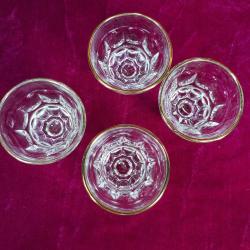 VINTAGE AVRUPA 4 ADET 2 cl SHOT GLASS KÜÇÜK BARDAK