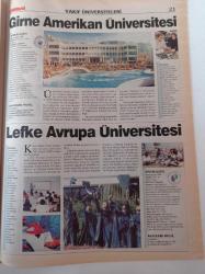 Milliyet Üniversite Gazetesi - 22 Temmuz 2002 - Vakıf Üniversiteleri Tercih Rehberi - Atılım Üniversitesi - Bahçeşehir Üniversitesi - Fatih Üniversitesi - Başkent Üniversitesi - Beykent Üniversitesi
