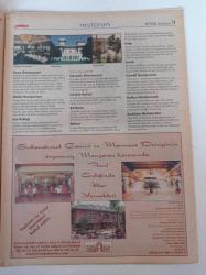 Milliyet İftar Sofraları Gazetesi -9 Aralık 1999 - Feshane'de Tarih Canlanıyor - Koza Restaurant - Restoran Atmosferinde İftar - Kallavi Restaurant - Bekçi Babadan Maniler - Hacivat Karagöz