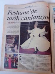 Milliyet İftar Sofraları Gazetesi -9 Aralık 1999 - Feshane'de Tarih Canlanıyor - Koza Restaurant - Restoran Atmosferinde İftar - Kallavi Restaurant - Bekçi Babadan Maniler - Hacivat Karagöz
