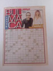 Milliyet Bulmaca Gazetesi - 8 Ağustos 2004 - Hande Yener Fotoğrafı -Okan Buruk - Okay Temiz - Mercan Dede - Goran Bregoviç - Burhan Öçal - Mozaik Bulmaca