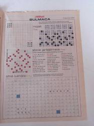 Milliyet Bulmaca Gazetesi - 8 Ağustos 2004 - Hande Yener Fotoğrafı -Okan Buruk - Okay Temiz - Mercan Dede - Goran Bregoviç - Burhan Öçal - Mozaik Bulmaca