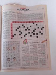 Milliyet Bulmaca Gazetesi - 8 Ağustos 2004 - Hande Yener Fotoğrafı -Okan Buruk - Okay Temiz - Mercan Dede - Goran Bregoviç - Burhan Öçal - Mozaik Bulmaca