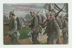 Efemera - 1.DÜNYA SAVAŞI MİĞFERLİ ALMAN ASKERLERİ KARTPOSTALI... - kitantik - kitaLog
