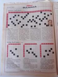 Milliyet Bulmaca Gazetesi - 20 Aralık 2003 - Cansu Dere Fotoğrafı - Haydar Aliyev- Yalvaç Ural - Ece Temelkuran - Alin Taşçıyan - İlber Ortaylı