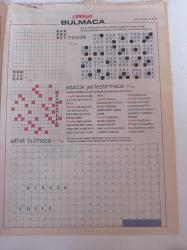 Milliyet Bulmaca Gazetesi - 20 Aralık 2003 - Cansu Dere Fotoğrafı - Haydar Aliyev- Yalvaç Ural - Ece Temelkuran - Alin Taşçıyan - İlber Ortaylı