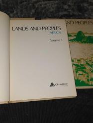 LANDS AND PEOPLES-CİLT 1-AFRICA//5-NORTH AMERICA VE 6-SOUTH AND CENTRAL AMERICA.İNGİLİZCE DİLİNDE TAM 3 CİLT BİRDEN--- SIFIR AYARINDA TEMİZ KİTAPLAR