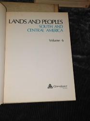 LANDS AND PEOPLES-CİLT 1-AFRICA//5-NORTH AMERICA VE 6-SOUTH AND CENTRAL AMERICA.İNGİLİZCE DİLİNDE TAM 3 CİLT BİRDEN--- SIFIR AYARINDA TEMİZ KİTAPLAR