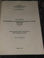 387 Numaralı MUHASEBE-İ VİLAYET-İ KARAMAN VE RUM DEFTERİ (937 / 1530) -konya,bey-şehri,ak-şehir,larende,ak-saray,niğde,kayseriyye ve iç-il livaları1 VE 2.KİTAP-BAŞBAKANLIK DEVLET ARŞİVLERİ BÜYÜK BOY SIFIR KULLANILMAMIŞ KİTAPLAR.