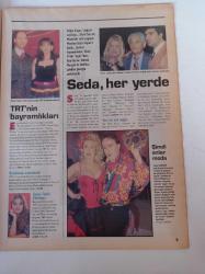 Milliyet Ekstra Gazetesi - 29 Ocak 1998 - Meltem Cumbul Fotoğrafı - Beyaz'ın Konuğu Nadide Sultan - Seda Sayan - Adnan Şenses - Sümer Ezgü - Yılmaz Morgül - Huysuz Virjin - Reyting Hamdi - Olacak O Kadar