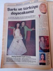 Milliyet Ekstra Gazetesi - 29 Ocak 1998 - Meltem Cumbul Fotoğrafı - Beyaz'ın Konuğu Nadide Sultan - Seda Sayan - Adnan Şenses - Sümer Ezgü - Yılmaz Morgül - Huysuz Virjin - Reyting Hamdi - Olacak O Kadar