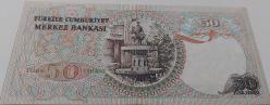 6.EMİSYON 1.TERTİP 50 TÜRK LİRASI I33706533 SERİ NUMARALI SERİ NUMARASI FOSFORLU KAĞIT PARA ÇİL NADİRDİR