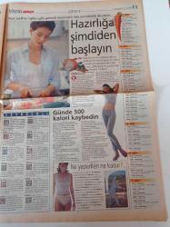 Milliyet Vitrin Gazetesi - 29 Ocak 2000 - Sayı 166 - Pelin Batu Fotoğrafı- Harem Suare - Beyoğlu Ada Kültür - Seren Serengil - Greenpeace Türk