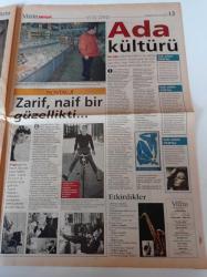 Milliyet Vitrin Gazetesi - 29 Ocak 2000 - Sayı 166 - Pelin Batu Fotoğrafı- Harem Suare - Beyoğlu Ada Kültür - Seren Serengil - Greenpeace Türk