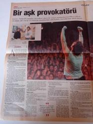 Milliyet Popüler Kültür Gazetesi - 18 Eylül 2003 - Tarkan Fotoğrafı - Derbin Mi Var Derdin Var Fenerbahçe Galatasaray Derbisi - Gülben Ergen -  Orhan Pamuk'un İstanbul Kitabı