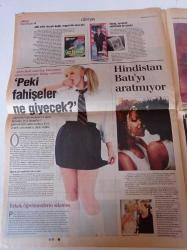 Milliyet Popüler Kültür Gazetesi - 18 Eylül 2003 - Tarkan Fotoğrafı - Derbin Mi Var Derdin Var Fenerbahçe Galatasaray Derbisi - Gülben Ergen -  Orhan Pamuk'un İstanbul Kitabı