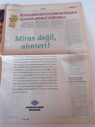 Milliyet Business Gazetesi - 10 Ağustos 2003 - Sayı 4 - Ünlü Olacaksın Yavrum - Tarkan ve Eminem Çocukluk Fotoğrafı - Bombus Arısının Tanesi 10 Dolar - Mustafa Oğuz Onun Yeri Perde Arkası