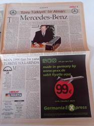 Milliyet Almanya Gazetesi - 3 Ekim 2003 - Berlin Duvarı Yıkıldıktan Sonra - Tekstil Devi Şahinler Patronu Kemal Şahin - Göçmen Çocukları Futbolun Kralı Oldu - İlhan Mansız - Yıldıray Baştürk - Ümit Davala