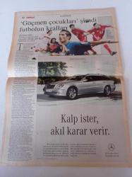 Milliyet Almanya Gazetesi - 3 Ekim 2003 - Berlin Duvarı Yıkıldıktan Sonra - Tekstil Devi Şahinler Patronu Kemal Şahin - Göçmen Çocukları Futbolun Kralı Oldu - İlhan Mansız - Yıldıray Baştürk - Ümit Davala
