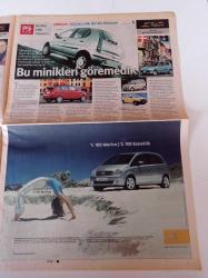 Milliyet Küçüklerin Büyük Dünyası Gazetesi - 10 Temmuz 2003 - Otokoç - Citroen'in Marifeti Bücürü C3 - Honda'nım Enerjik Ufaklığı Jazz - Gülümseyen Yüzlü Fiesta