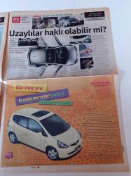 Milliyet Küçüklerin Büyük Dünyası Gazetesi - 10 Temmuz 2003 - Otokoç - Citroen'in Marifeti Bücürü C3 - Honda'nım Enerjik Ufaklığı Jazz - Gülümseyen Yüzlü Fiesta