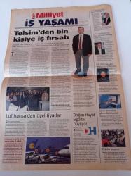 Milliyet İş Yaşamı Gazetesi - 19 Kasım 2000 - Bien Tours'un Yönetim Kurulu Başkanı İlkay Felek - Aura Sektörde Fark Yaratacak - Telsim'den Bin Kişiye İş Fırsatı- Şirketler Lokman Hekimin Reçetesini Arıyor