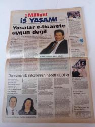 Milliyet İş Yaşamı Gazetesi - 26 Kasım 2000 - Yasalar E Ticarete Uygun Değil - Novell Türkiye Genel Müdürü Arif Gürdenli - Deppo'nun Hedefi Halk Markası Olmak - Vestelnet KKTC'de