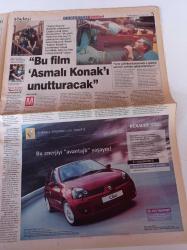 Milliyet Cumartesi Gazetesi - 27 Eylül 2003 - Çağan Irmak Fotoğrafı - Dört Bir Yanda Sanat - Beyazıt Öztürk - Bedri Baykam - Harrison Ford Suçlu Peşinde