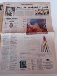 Milliyet Cumartesi Gazetesi - 27 Eylül 2003 - Çağan Irmak Fotoğrafı - Dört Bir Yanda Sanat - Beyazıt Öztürk - Bedri Baykam - Harrison Ford Suçlu Peşinde