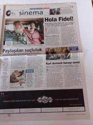 Milliyet Cumartesi Gazetesi - 25 Ekim 2003 - Avukat Ali Kemal Bayraktar Mini Giymek Bir Hastalık - Fidel Castro Belgeseli - Yeni Mezun Dj'lerin Gecesi - Fındık Kitabı